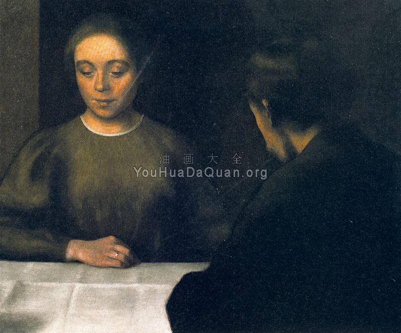 Deux Figures - 威尔汉姆·哈莫修依